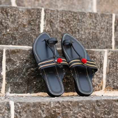 The Royal Kolhapuri | Men Kolhapuri | Black