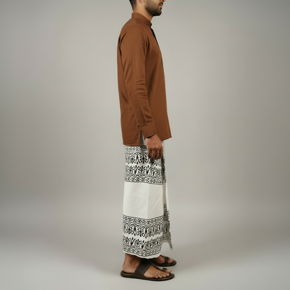 Kora Khaadi Dhoti | Lungi