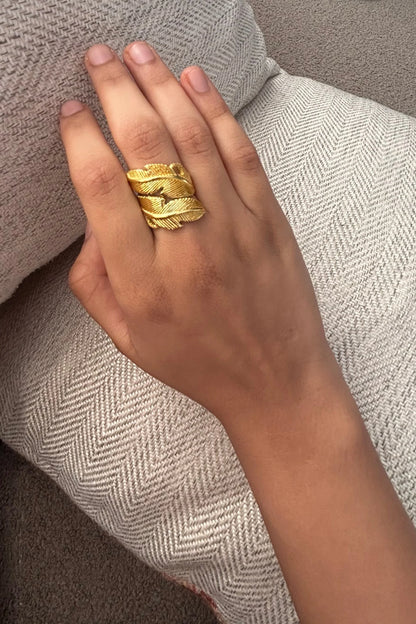 Baari - Twilight-vine adjustable ring