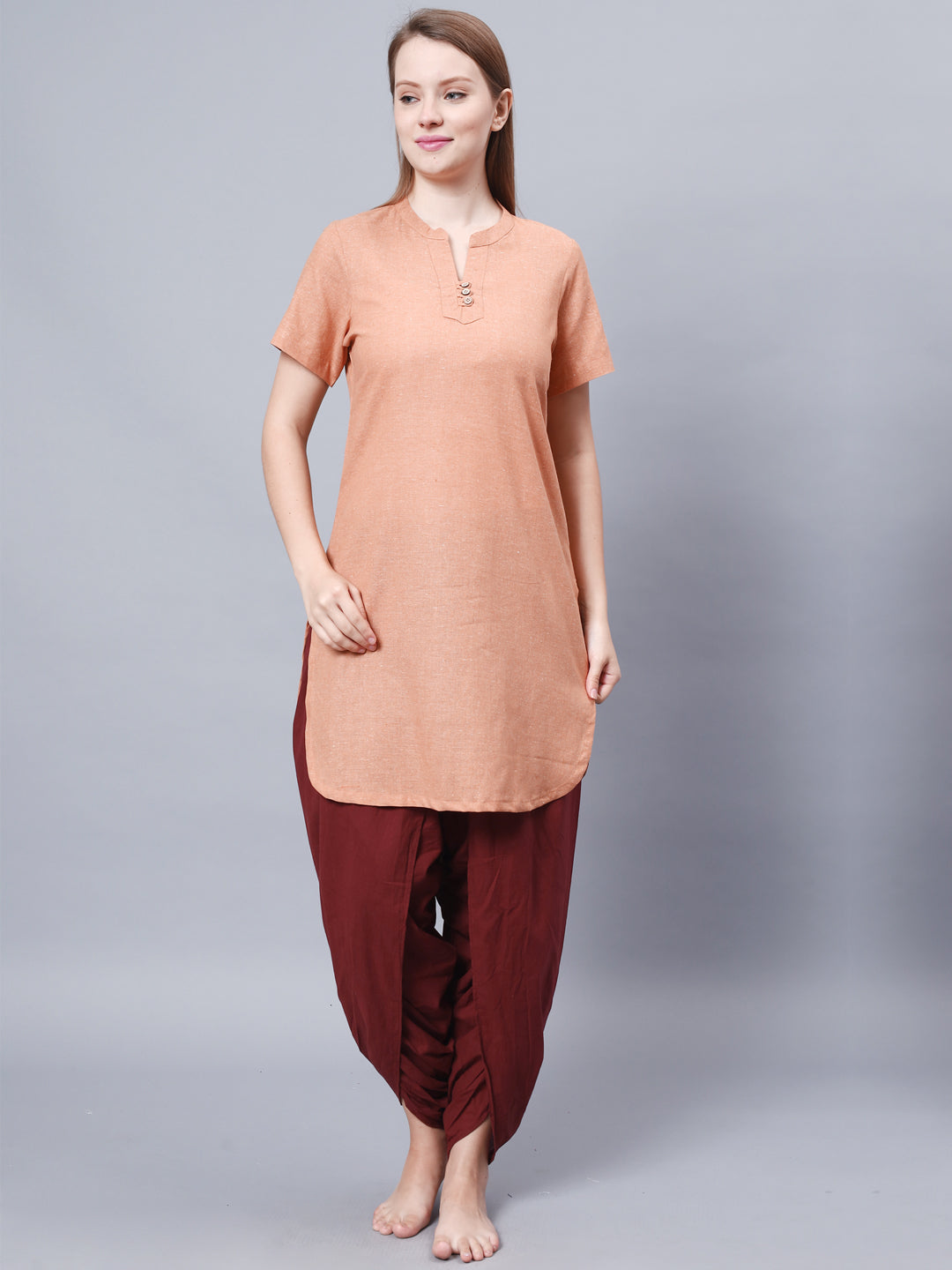 Ethno Fit for Women - Dhoti and Long Kurta Set