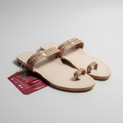 The Toe | Women | Leather Kolhapuri Chappal