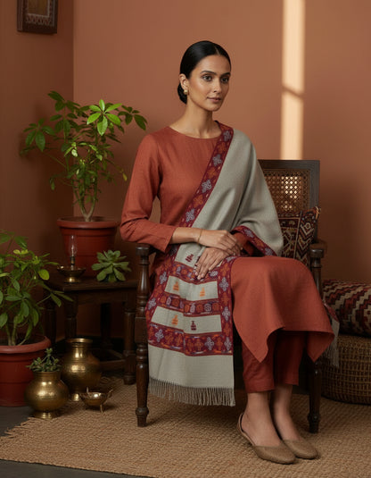 Gulmarg Sutra | Kinnauri Woolen Shawl