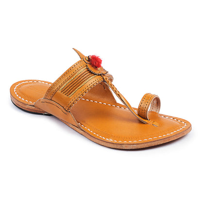 Jari Braids Kolhapuri Chappal for Men