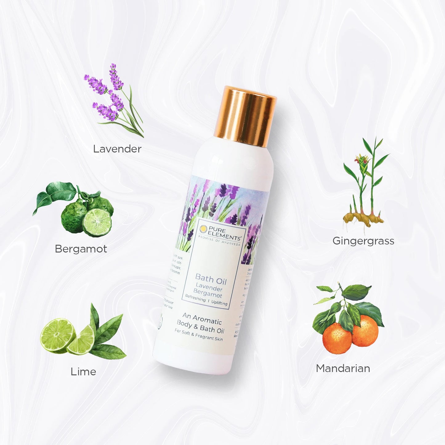 Lavender Bergamot Bath Oil 100 ML