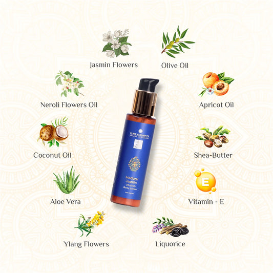Pure Elements Madurai Jasmin Ultrarich Body Lotion 100ml by NIIRA, nourishing lotion