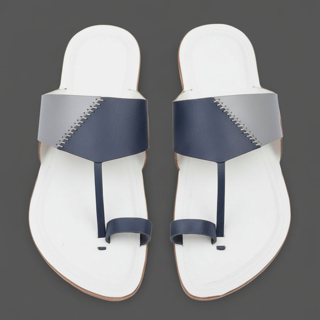 Korakari Kodachrome | Men | Leather  Kolhapuri Chappal