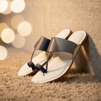 Korakari Kodachrome | Men | Leather  Kolhapuri Chappal