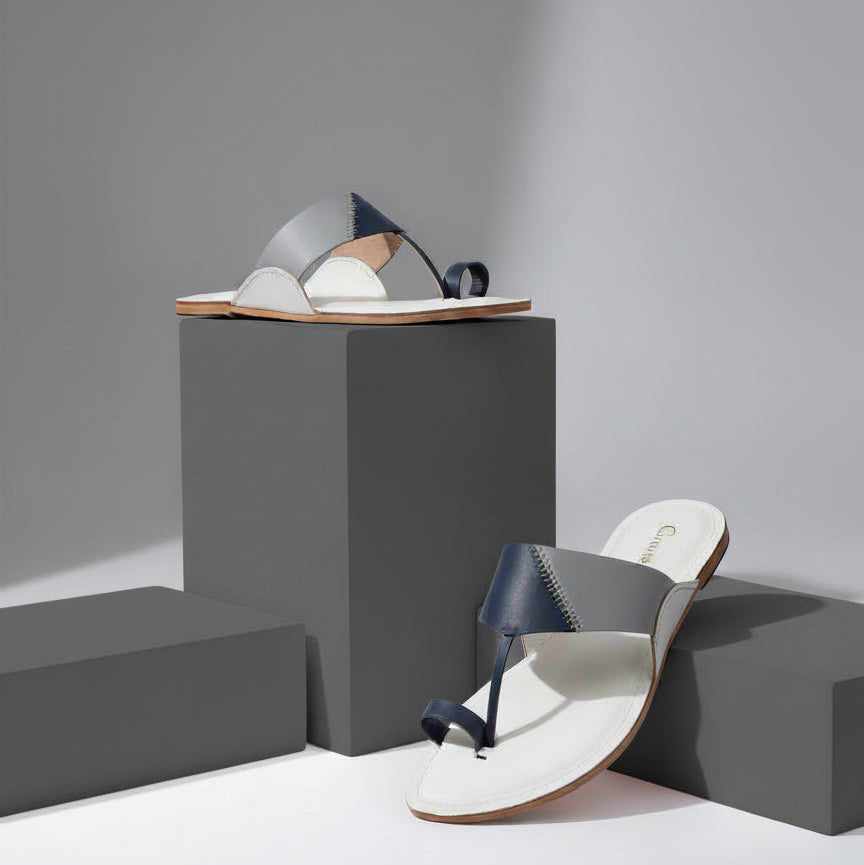 Korakari Kodachrome | Men | Leather  Kolhapuri Chappal