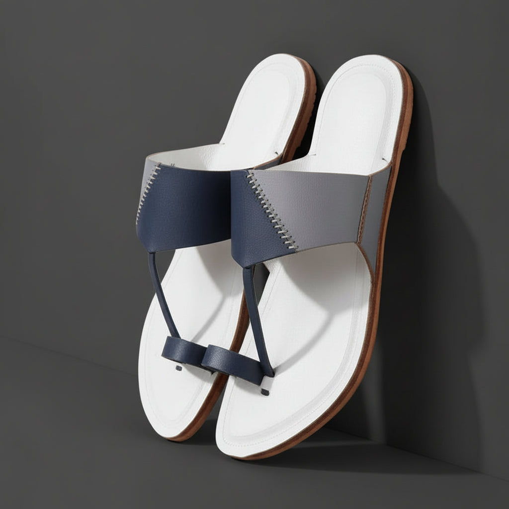 Korakari Kodachrome | Men | Leather  Kolhapuri Chappal