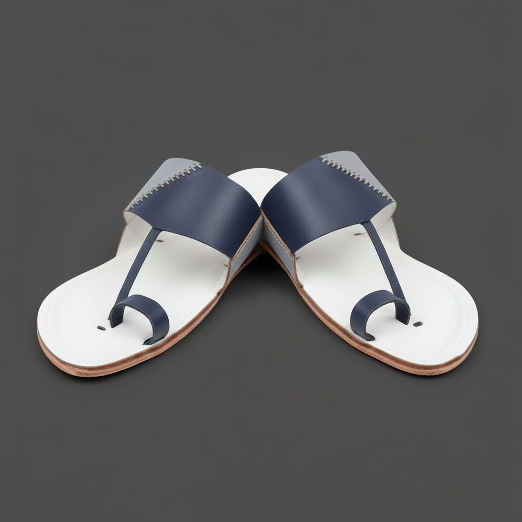 Korakari Kodachrome | Men | Leather  Kolhapuri Chappal