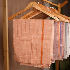 Khadi Towels – Premium Soft Cotton Towels for Everyday Use -Solid Checks