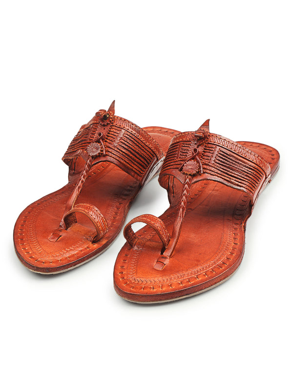  Kolhapuri Leather Chappal for Women 