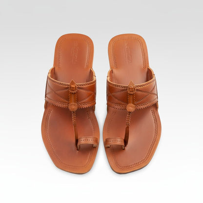 Korakari Yatra | Men | Leather Kolhapuri Chappal
