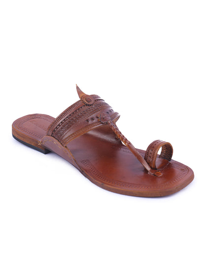 Tan Kolhapuri Chappal for Women
