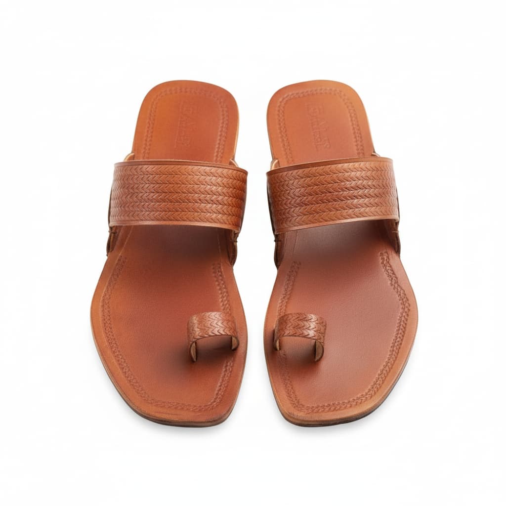 Korakari Ruhani Kolhapuri Chappal for Women