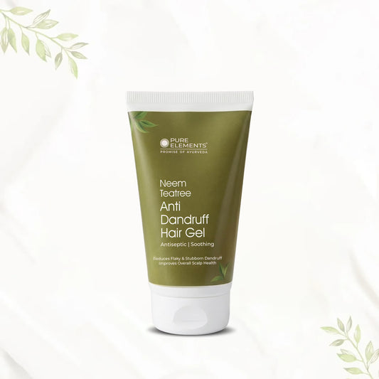 Pure Elements Neem Tea Tree Anti-Dandruff Hair Gel by NIIRA, natural scalp care