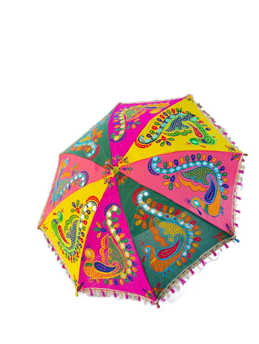 Peacock Umbrellas (Decor) - 1 Unit ( 24 X 27 Inches )