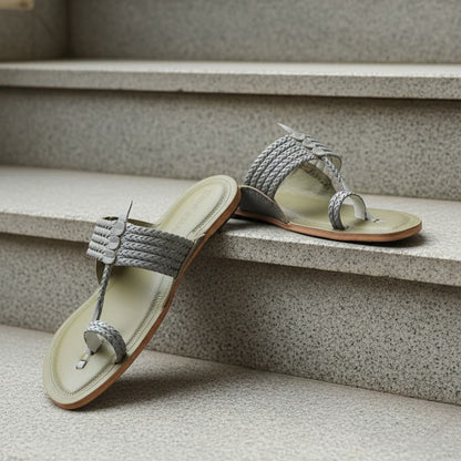 Korakari Modern - Six Braids Kolhapuri Chappal for Men