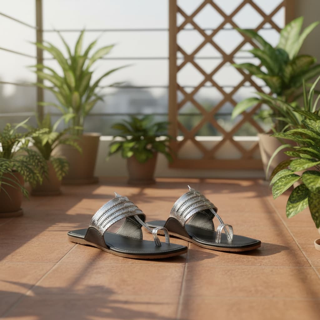 Korakari Silverfox | Women | Kolhapuri Chappal