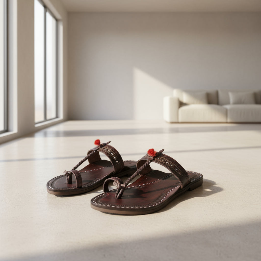 The Royal | Women | Leather Kolhapuri Chappal
