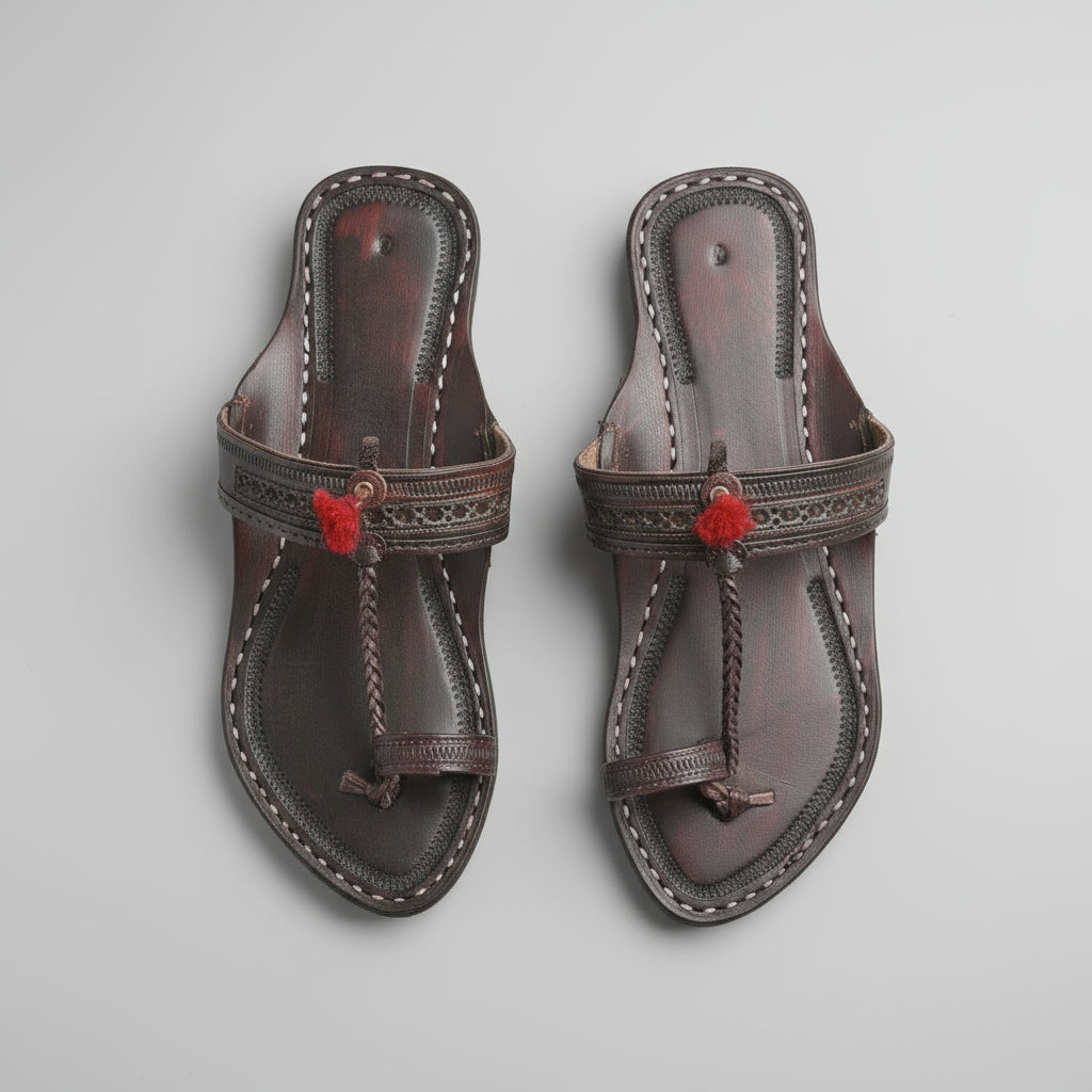 The Royal | Women | Leather Kolhapuri Chappal