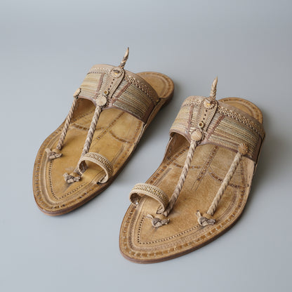 The Karigar Light | Men | Leather Kolhapuri Chappal