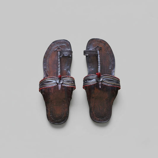The  Dark Gaze | Women |  Leather Kolhapuri Chappal