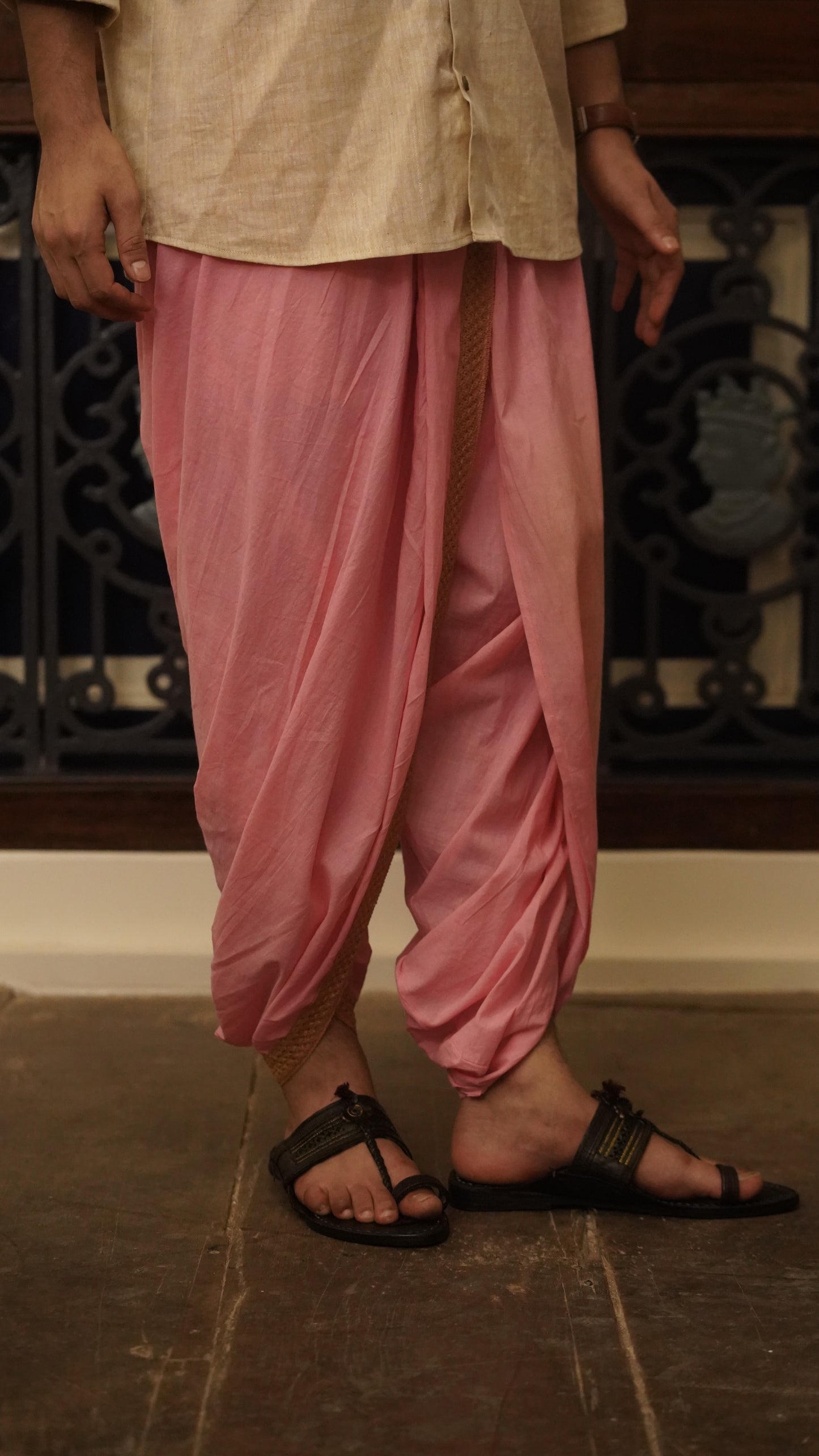 Dhoti Drapers with border for men
