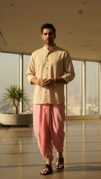 Dhoti Drapers with border for men