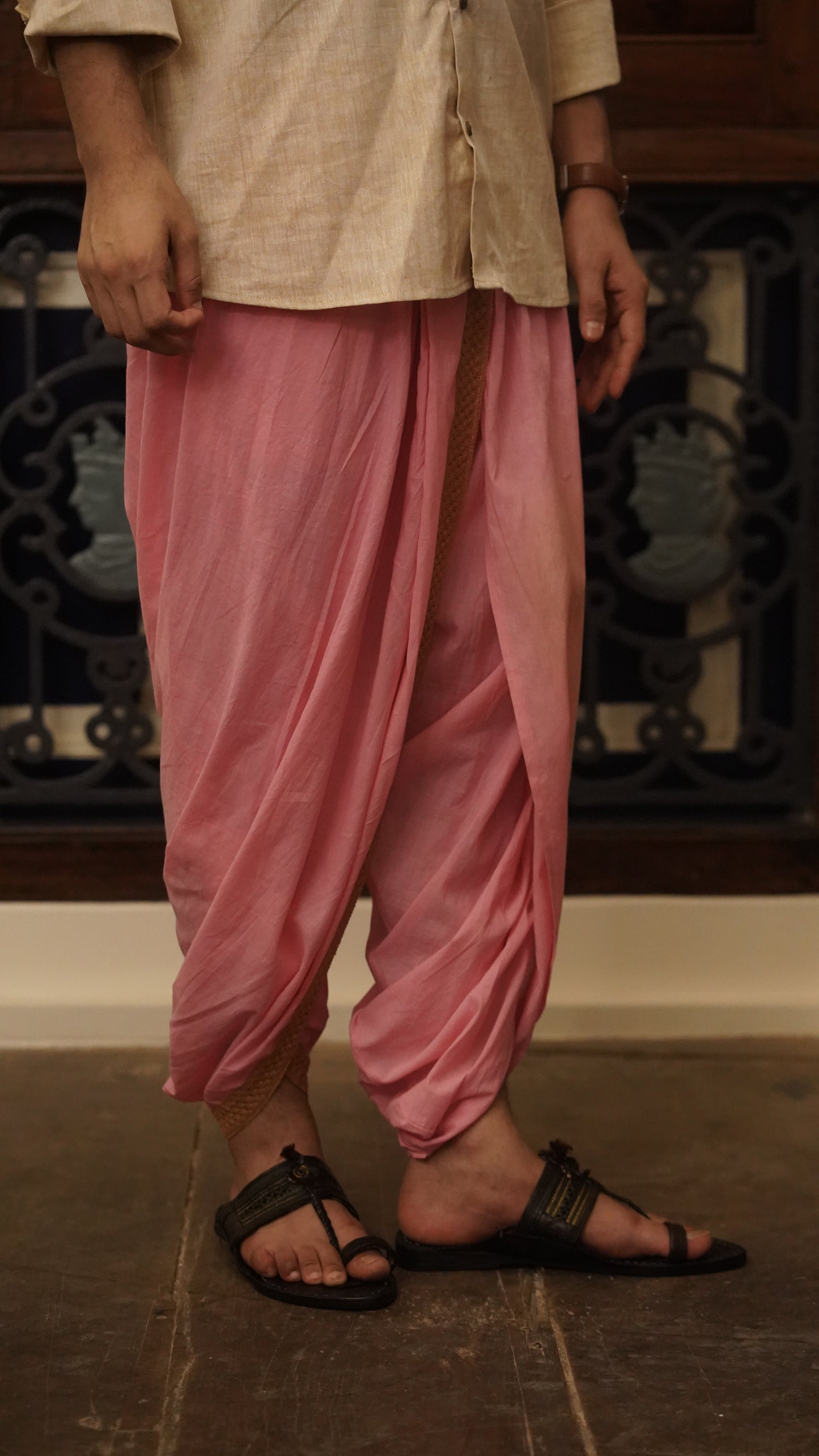 Dhoti Drapers with border for men