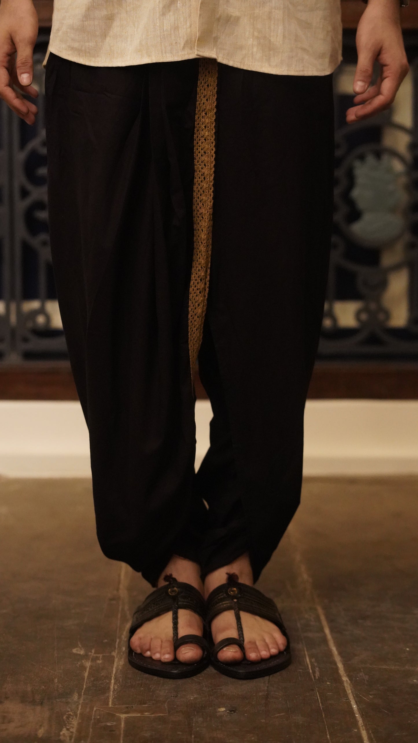 Dhoti Drapers with border for men