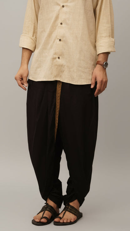 Dhoti Drapers with border for men
