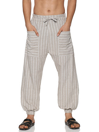 RAAGS pants - Stripes - Men | Fits Waist 28 to 36 Inches with Elasticated Waist