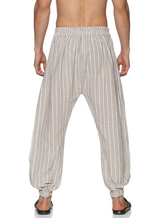 RAAGS pants - Stripes - Men | Fits Waist 28 to 36 Inches with Elasticated Waist