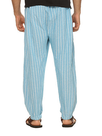 RAAGS pants - Stripes - Men | Fits Waist 28 to 36 Inches with Elasticated Waist