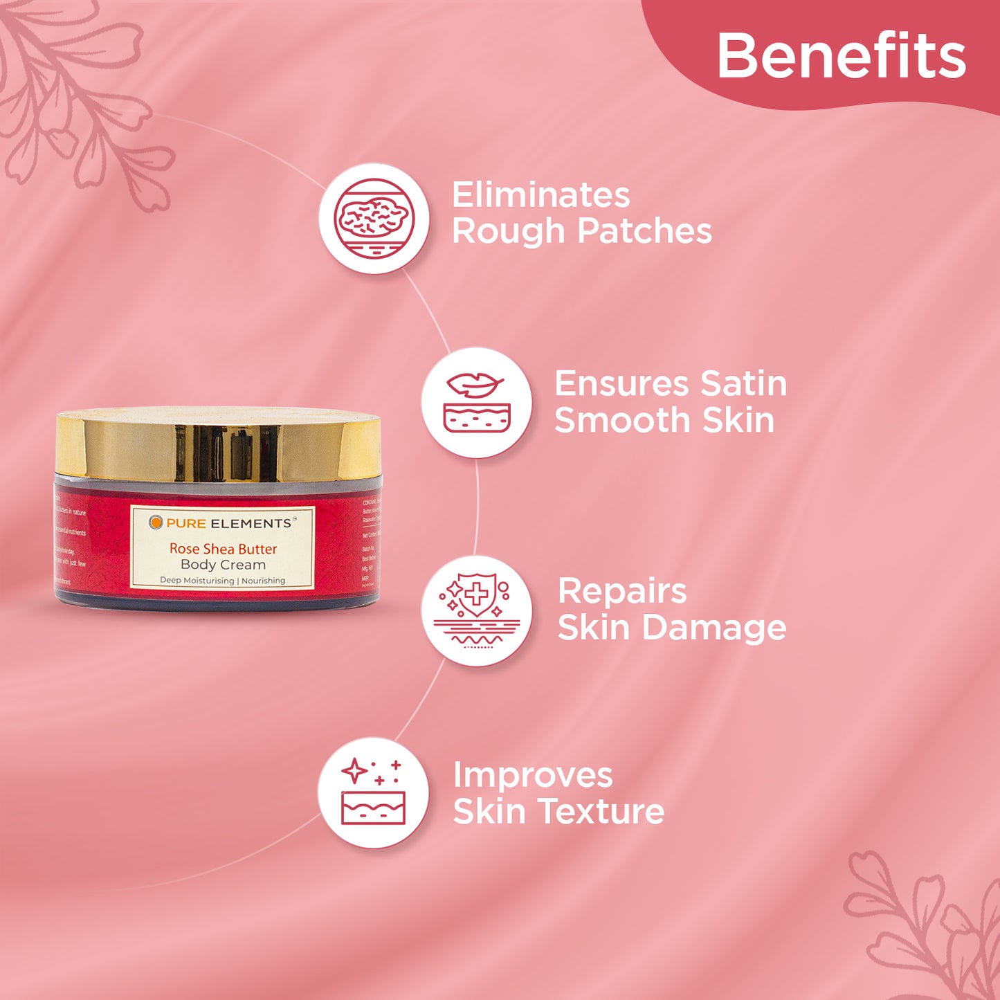 Rose Shea Butter Body Cream - 200 GMS