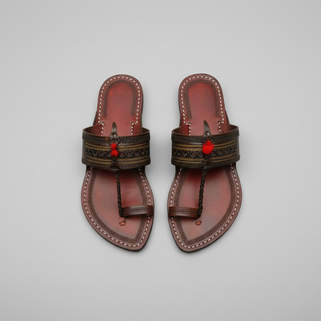 Karagiri  Yuga | Men | Leather Kolhapuri Chappal