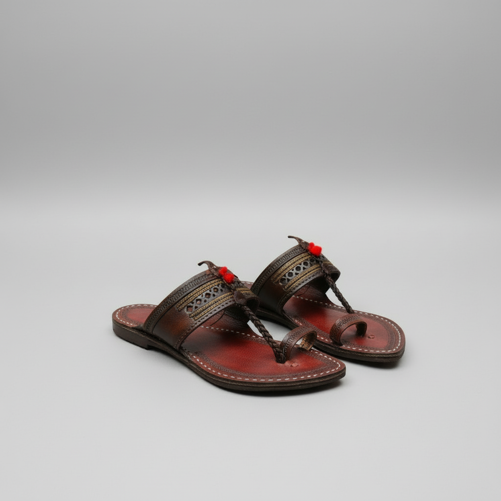 Karagiri  Yuga | Men | Leather Kolhapuri Chappal
