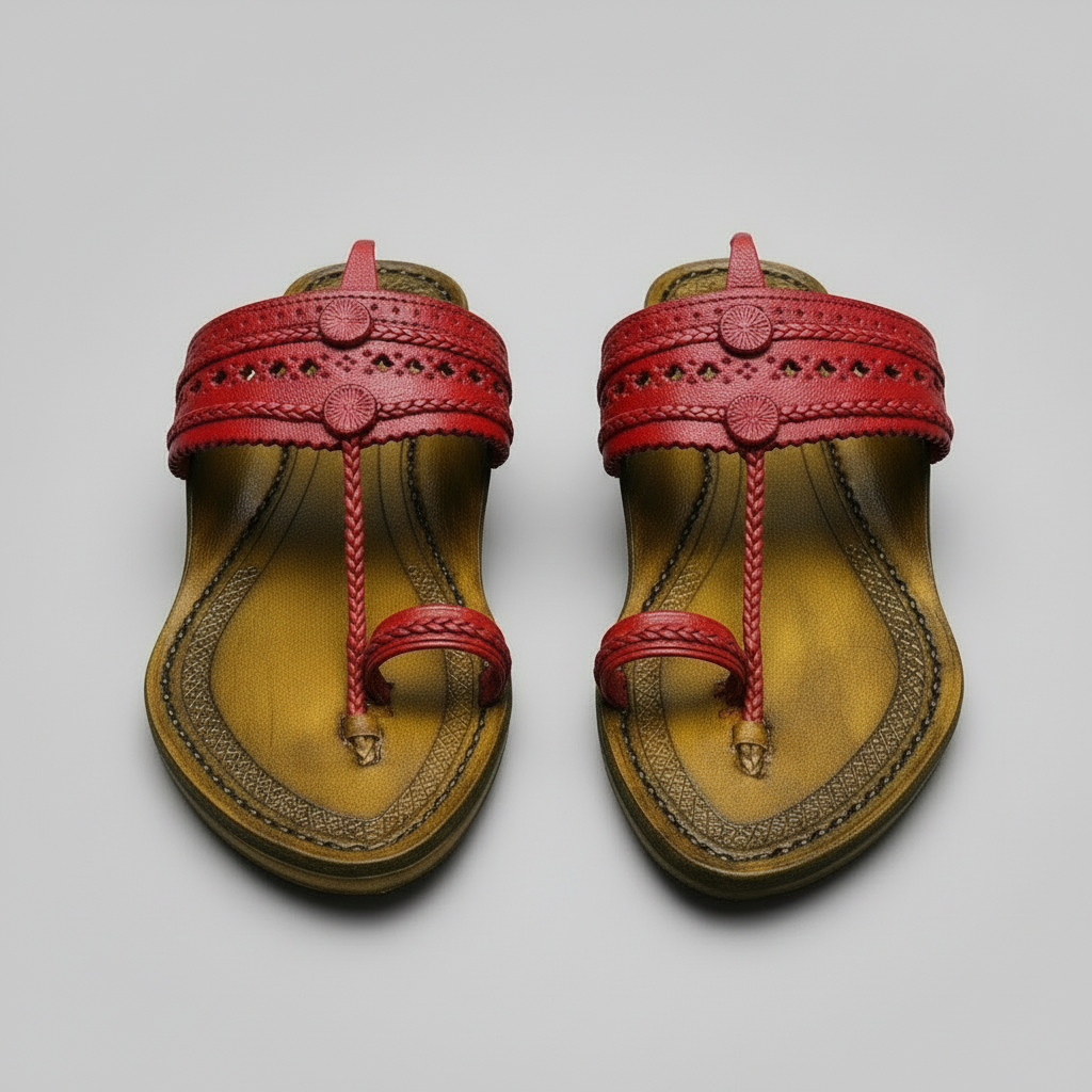 Karagiri Rachna | Women | Leather Kolhapuri Chappal