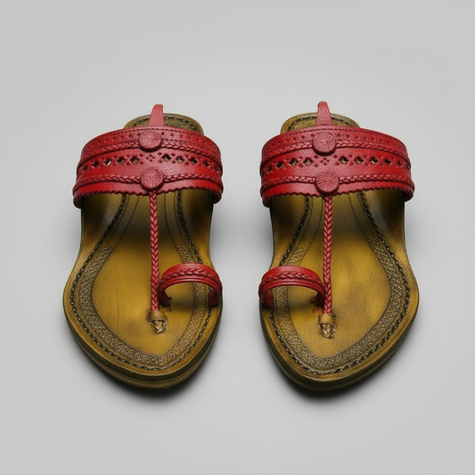 Karagiri Rachna | Women | Leather Kolhapuri Chappal