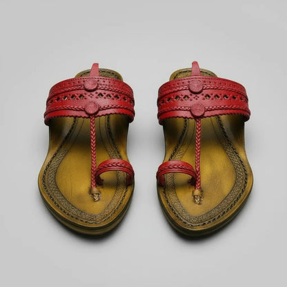 Karagiri Rachna | Women | Leather Kolhapuri Chappal