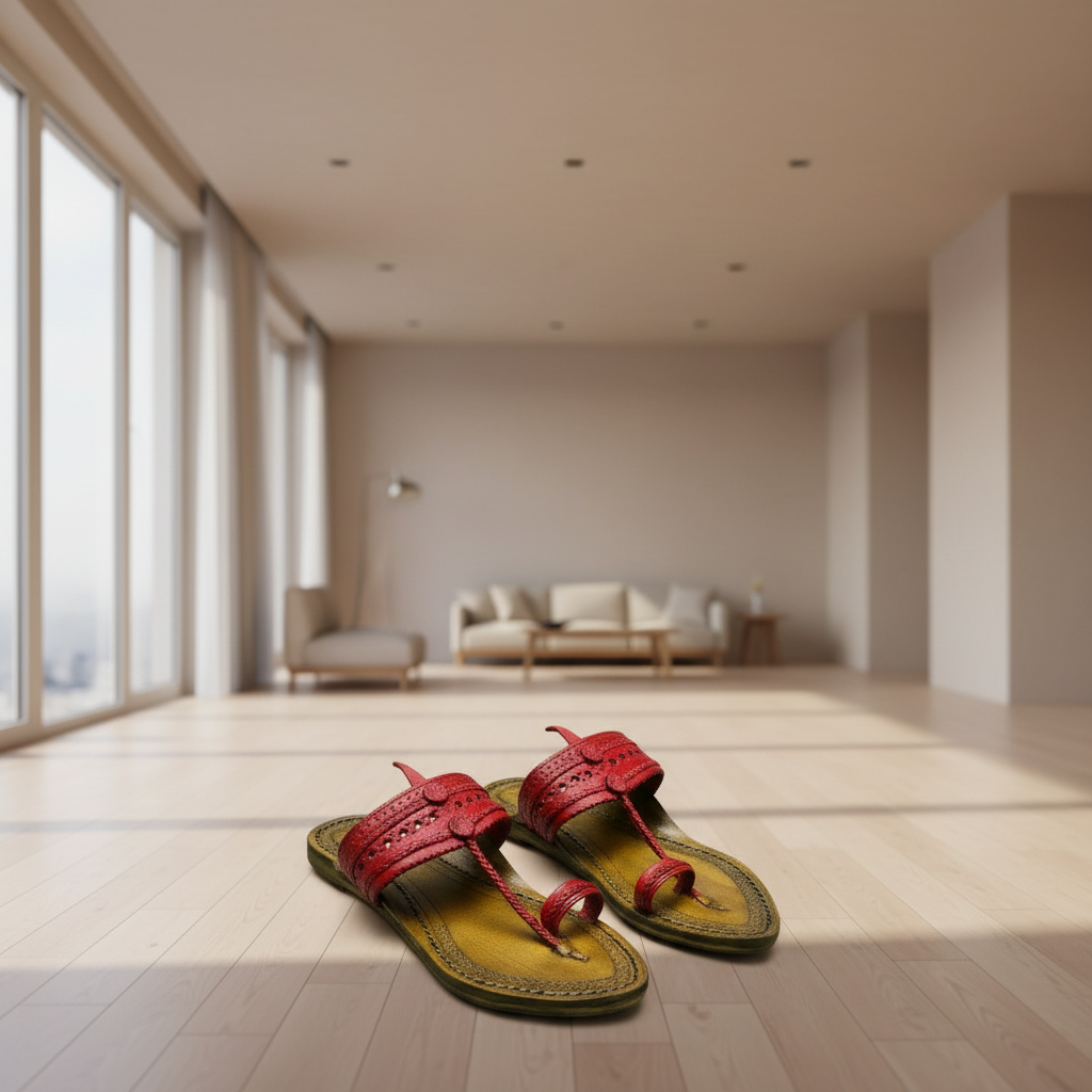 Karagiri Rachna | Women | Leather Kolhapuri Chappal