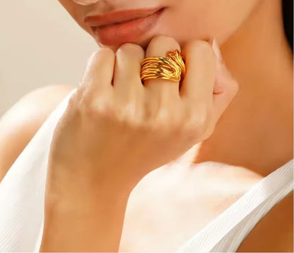 Baari - Vintage Statement Adjustable Ring