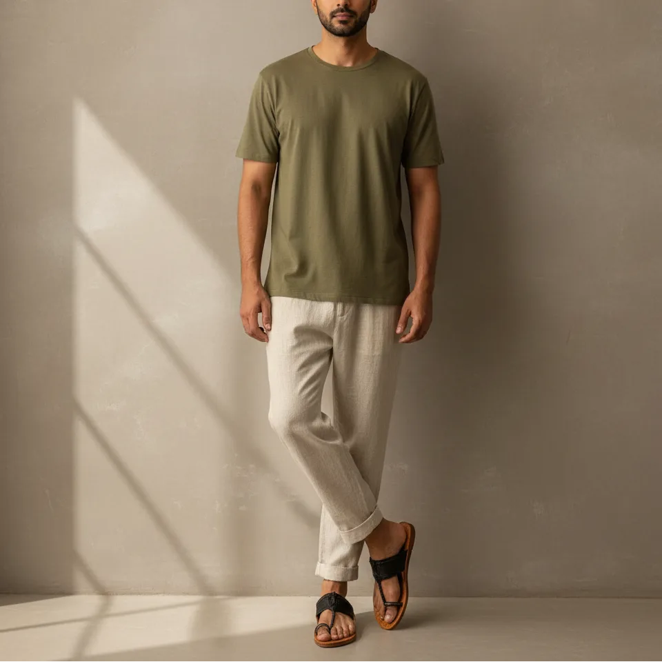 Karagiri  Kaalbind | Men | Leather Kolhapuri Chappal