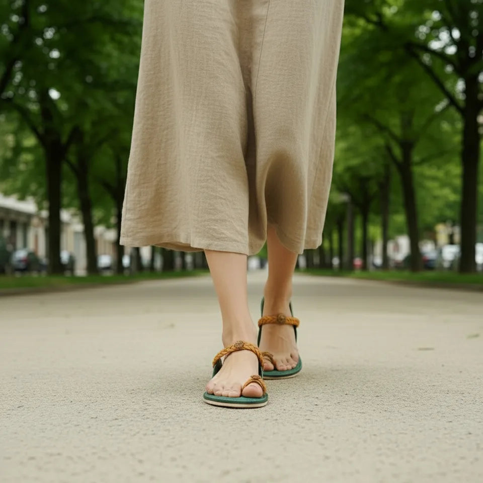Karagiri Liva | Women | Leather Kolhapuri Chappal
