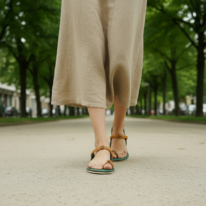 Karagiri Liva | Women | Leather Kolhapuri Chappal