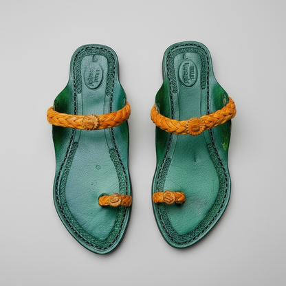 Karagiri Liva | Women | Leather Kolhapuri Chappal