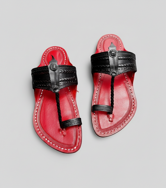Karagiri Tej | Women | Leather Kolhapuri Chappal