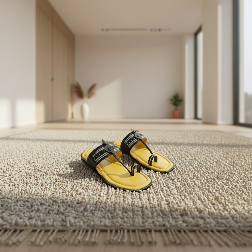 Karagiri  Varchas | Men | Leather Kolhapuri Chappal