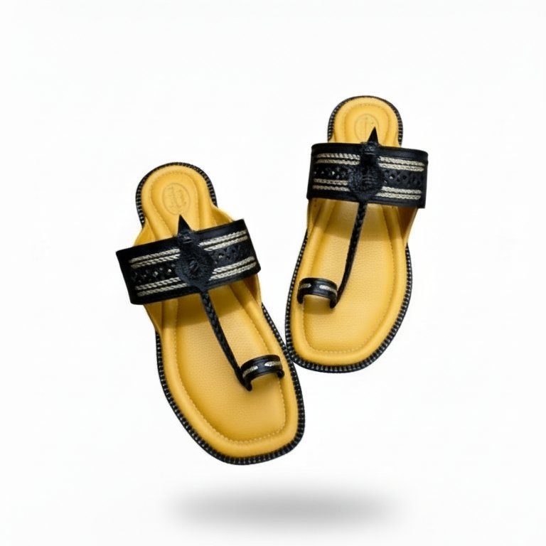 Karagiri  Varchas | Men | Leather Kolhapuri Chappal